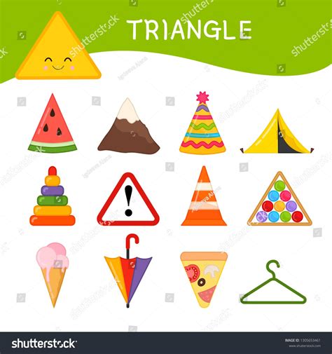 Materials for kids learning forms. A set of triangle shaped objects #Ad , #Ad, #learning#forms# ...