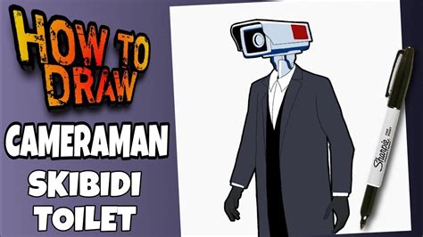 HOW TO DRAW CAMERAMAN FROM SKIBIDI TOILET | EASY | STEP BY STEP | como dibujar a CAMERAMAN - ViDoe