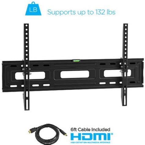 Onn Tilting TV Wall Mount Kit for 24" to 84" TVs with HDMI Cable ...