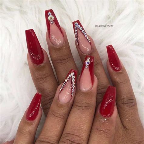 23 Beautiful Ways to Rock Red Coffin Nails – StayGlam