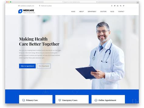 Template Bootstrap Medical Free – denah