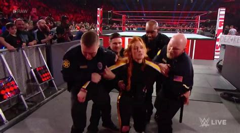 Becky Lynch Arrested On WWE Raw