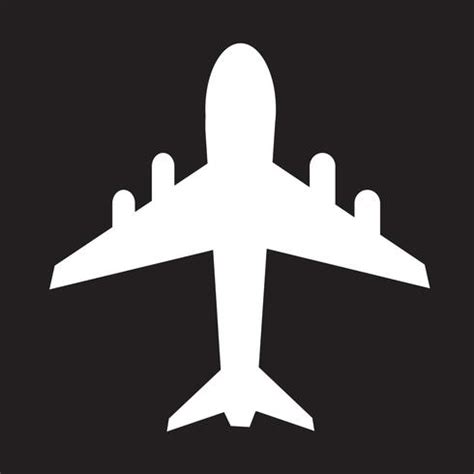 airplane icon symbol sign 644286 Vector Art at Vecteezy