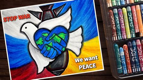 No War Only Peace Drawing | Stop War Poster Making | Russia vs Ukraine ...