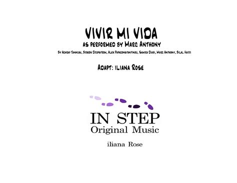 Vivir Mi Vida (arr. iliana Rose) by Alexandra Y Adrian Sheet Music for Jazz Ensemble at Sheet ...