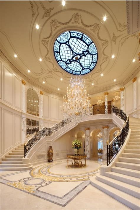 Horseshoe Staircase with chandelier | ::{ Sensational Chandelier's ...