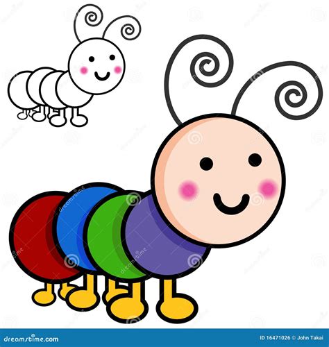 Caterpillar Cartoon Bugs stock vector. Illustration of cute - 16471026