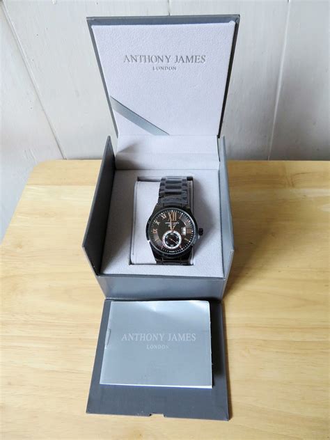 Anthony James Black & Rose Vintage Men's Dress Watch Review - Gadget Review