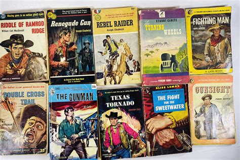 1950s Vintage Western Paperback Books Cowboy Stories Chadwick - Etsy