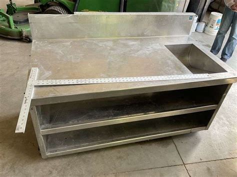 stainless steel meat cutting table - Legacy Auction Company