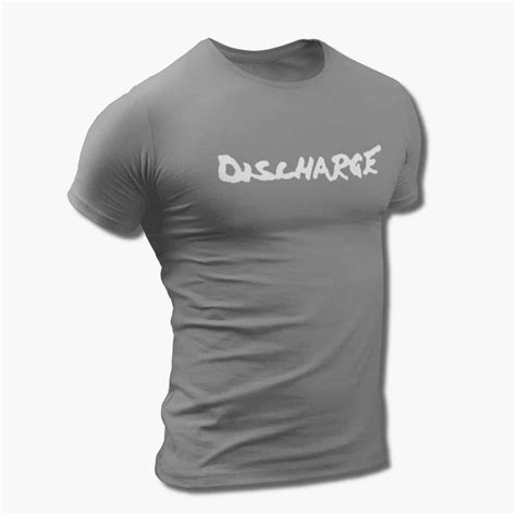 Discharge Band T-Shirt, Discharge Logo Black Tee Shirt, Heavy Metal, Thrash Metal Merchandise ...