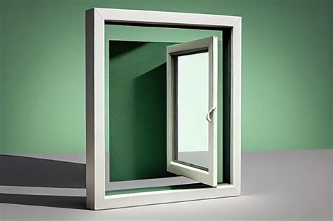 Premium AI Image | Window frame made of plastic with glass pane