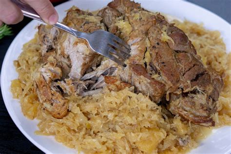 Braised Pork Shoulder with Sauerkraut and Apples | KQED