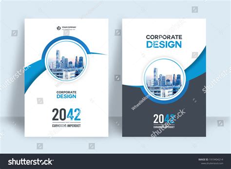 Corporate Book Cover Design Template A4 Stock Vector (Royalty Free) 1919404214 | Shutterstock