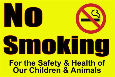 No Smoking Sign | Zoo Signs