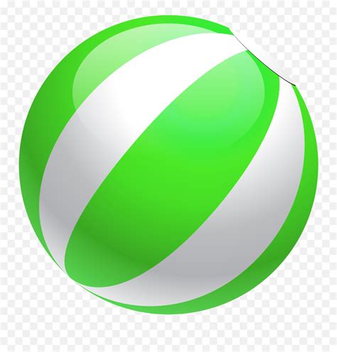 Transparent Green Beach Ball Clipart - Clip Art Emoji,Emoji Beach Ball ...