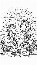 18 Seahorse Coloring Pages  Free PDF Printables KDCcoloring sketch template