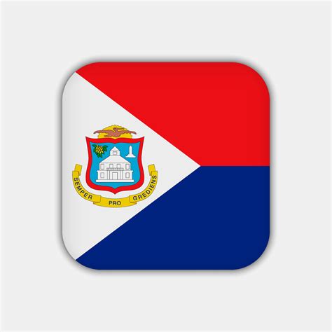 Sint Maarten flag, official colors. Vector illustration. 11081860 ...