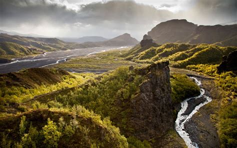 nature, Landscape, Iceland, River, Hill, Forest Wallpapers HD / Desktop and Mobile Backgrounds