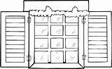 Window Coloring Pages sketch template