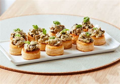 Mushroom Vol-au-vents | Vol au vent, Stuffed mushrooms, Savoury food