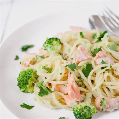 Creamy Salmon and Broccoli Pasta – Petit Porcini