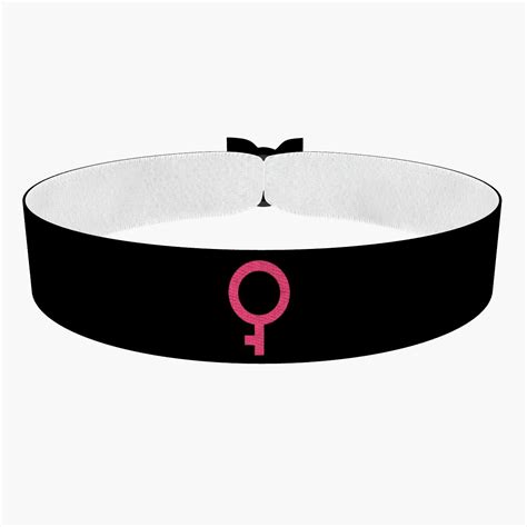 Demigirl Symbol schwarz Stoffarmband | Druck-Palast | Druck-Palast