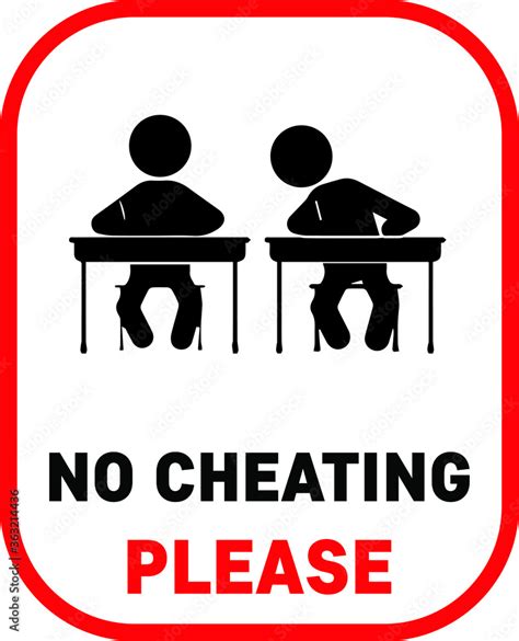 NO CHEATING ZONE DO NOT CHEAT IN THE EXAM HALL DEGREE AT RISK ALLOWED BANNED PROHIBITED NOTICE ...