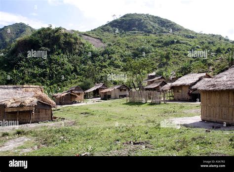 An Aeta Village near Mount Pinatubo, Crater lake, volcano, Luzon Island ...