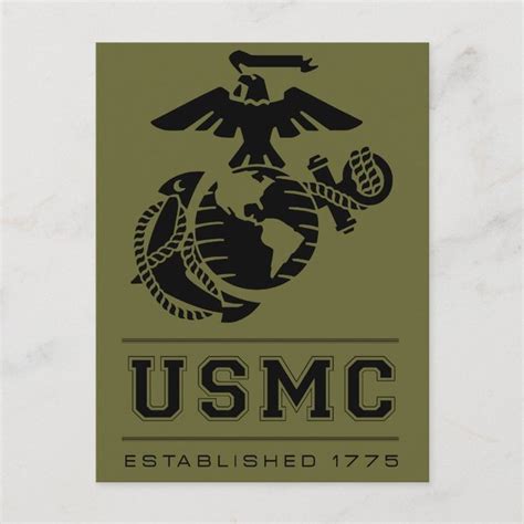 USMC Established 1775 Postcard | Zazzle | Usmc, Ipad cover, Marine gifts