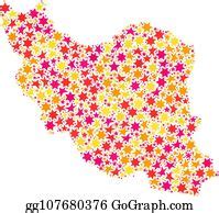 8 Star Collage Map Of Iran Clip Art | Royalty Free - GoGraph