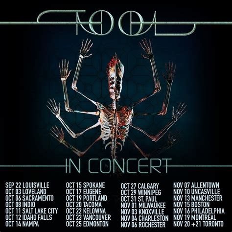 Tool Tour 2024 Cancelled - Glad Philis