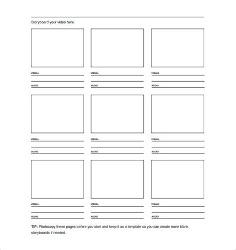 8+ Movie StoryBoard Templates - DOC, Excel, PDF, PPT