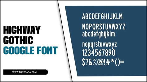 Highway Gothic Google Font: Drive Your Design