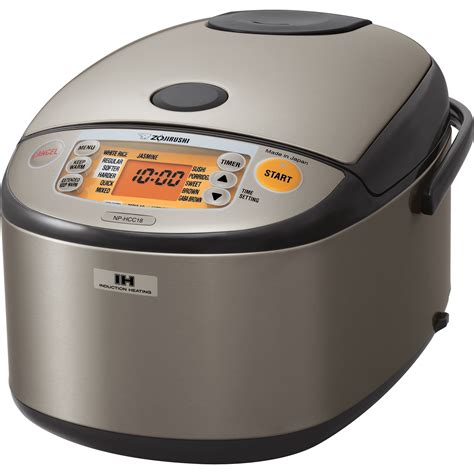 Zojirushi NP-HCC18XH Induction Heating Rice Cooker & Warmer, 10 Cup ...