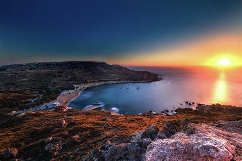 Gnejna Bay Sunset Photograph by Jelle Dijkstra - Fine Art America