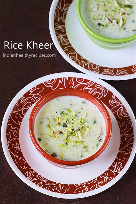 Rice kheer recipe | How to make kheer - Swasthi's Recipes