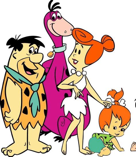 Flintstones....?Fred, Wilma, Pebble and Dino the family pet | Classic ...