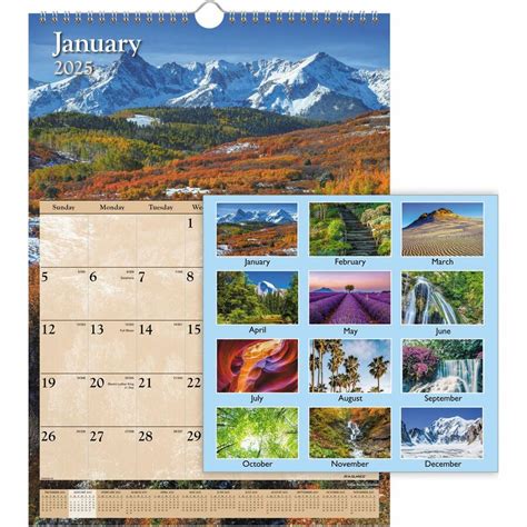 At-A-Glance Scenic Monthly Wall Calendar - Monthly - 1 Year - January ...