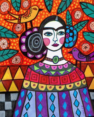 Frida Kahlo Mexican Folk Art Frida Kahlo Artworks Print Heather Galler ...