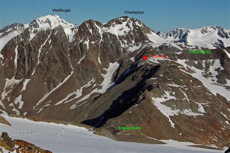 Otzi the Iceman discovery site location map