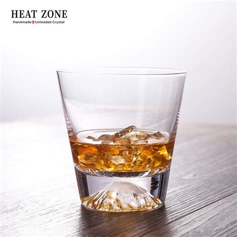 HEAT ZONE 富士山威士忌酒杯子创意手工玻璃杯洋酒杯烈酒杯酒具套装2支 富士山威士忌酒杯【2支】【图片 价格 品牌 评论】-京东