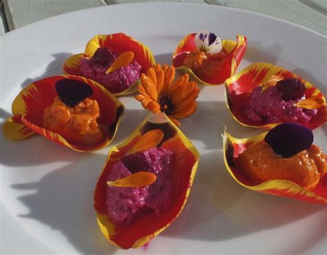 26 best Edible Flower Canapés images on Pinterest | Edible flowers, Floral and Salads