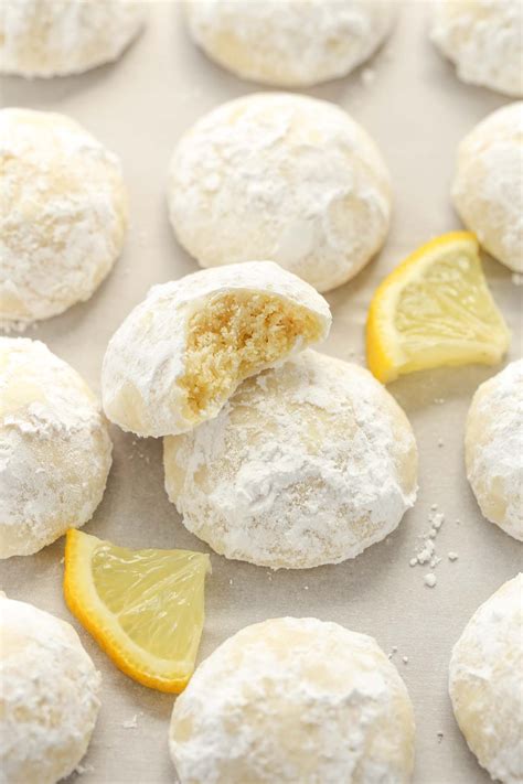 Lemon Snowball Cookies - Live Well Bake Often