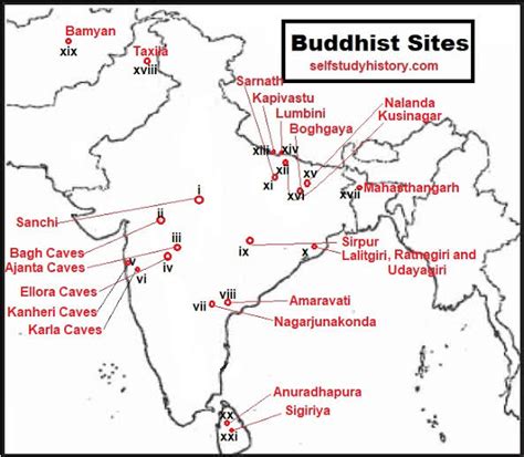 Buddhist Sites in India : Art & Culture | UPSC Notes - IAS Bio