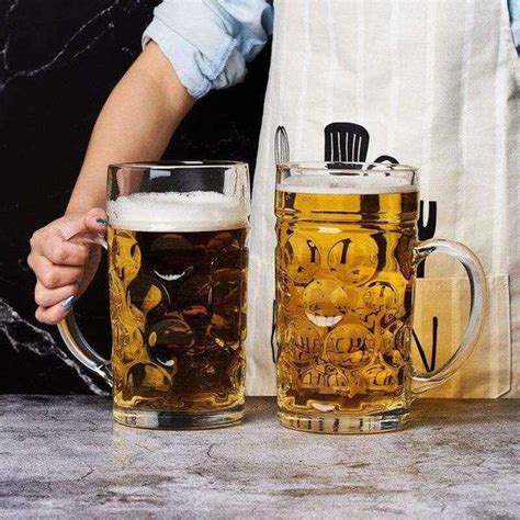 1000ML Large Beer Mug Thick Crystal Glass Hero Cup | Beer mug, Mugs, Beer