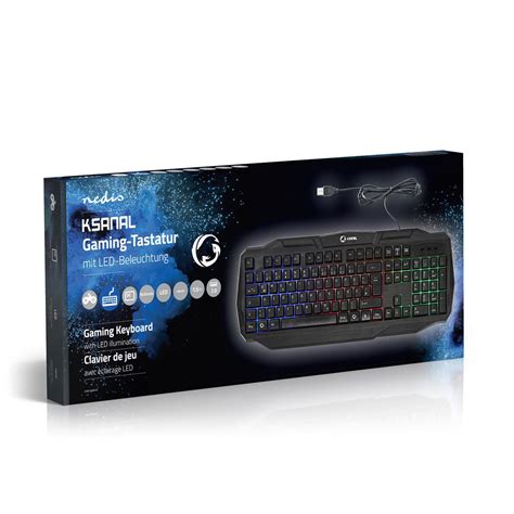 Wired Gaming Keyboard | USB 2.0 | Membrane Keys | LED | German | DE ...