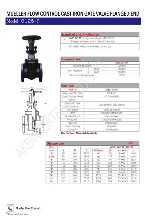 SPEC MUELLER VALVE - akbintertrade