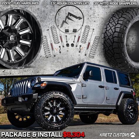 Lifted Jeep Wrangler Wheel Tires Package | Krietz Auto