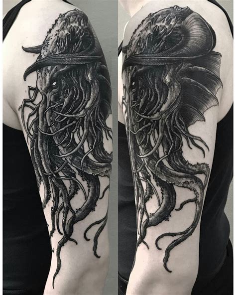 Cthulhu by Lipa (@ _lipa_) | Cthulhu tattoo, Kraken tattoo, Tattoos